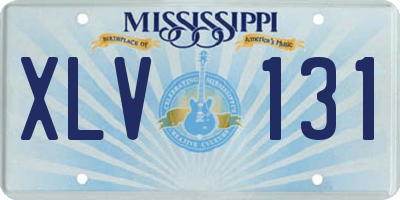 MS license plate XLV131