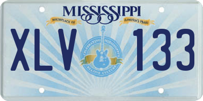 MS license plate XLV133