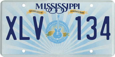MS license plate XLV134