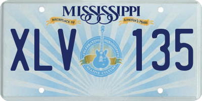MS license plate XLV135