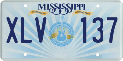 MS license plate XLV137
