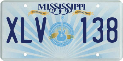 MS license plate XLV138