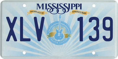 MS license plate XLV139
