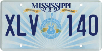 MS license plate XLV140