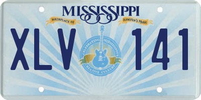 MS license plate XLV141