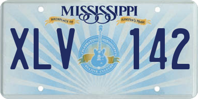 MS license plate XLV142