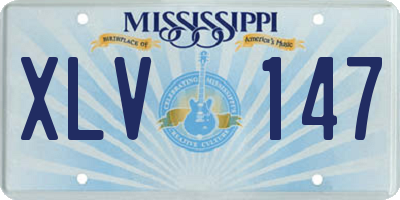 MS license plate XLV147