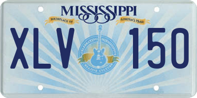 MS license plate XLV150