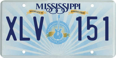 MS license plate XLV151