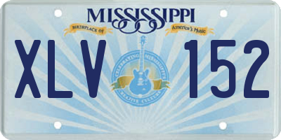 MS license plate XLV152