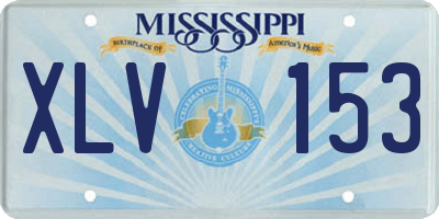 MS license plate XLV153