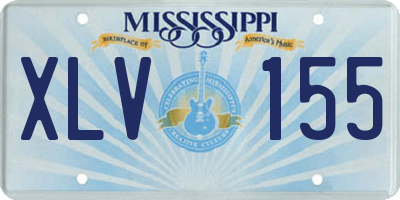 MS license plate XLV155