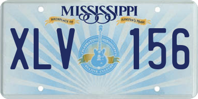MS license plate XLV156