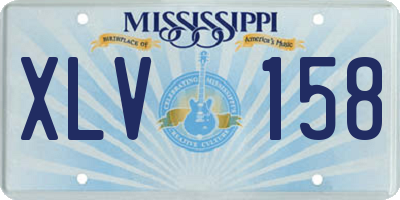 MS license plate XLV158