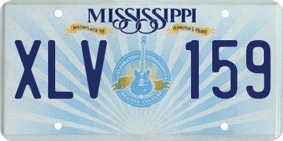 MS license plate XLV159