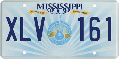 MS license plate XLV161