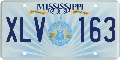 MS license plate XLV163