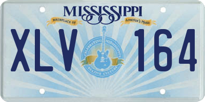 MS license plate XLV164