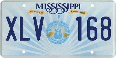 MS license plate XLV168