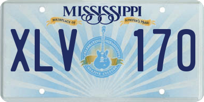 MS license plate XLV170