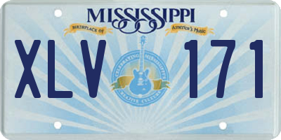 MS license plate XLV171