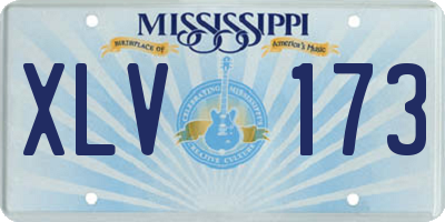 MS license plate XLV173