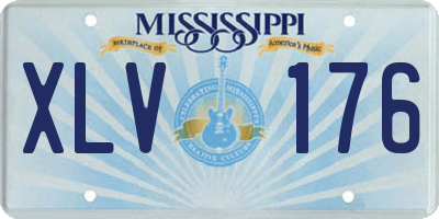 MS license plate XLV176