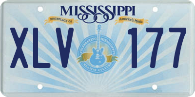 MS license plate XLV177