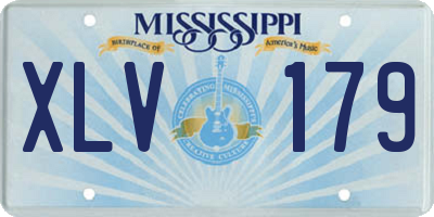 MS license plate XLV179