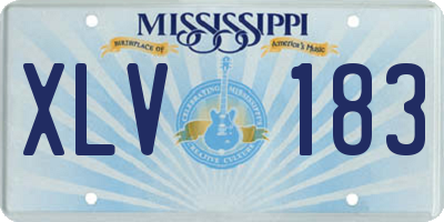 MS license plate XLV183