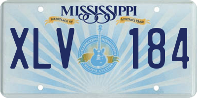 MS license plate XLV184
