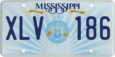 MS license plate XLV186