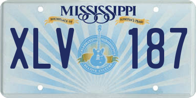 MS license plate XLV187