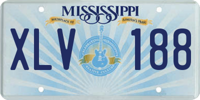 MS license plate XLV188