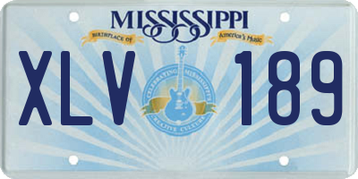 MS license plate XLV189