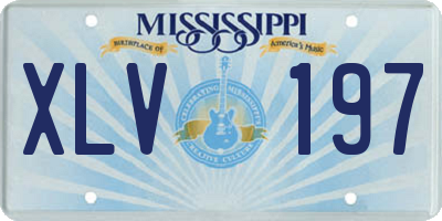 MS license plate XLV197
