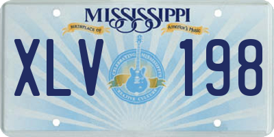 MS license plate XLV198