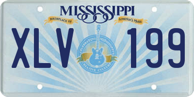 MS license plate XLV199