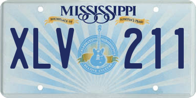 MS license plate XLV211