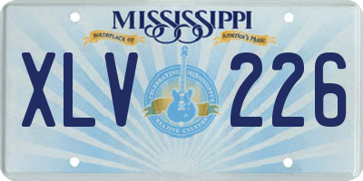 MS license plate XLV226