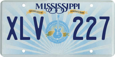 MS license plate XLV227