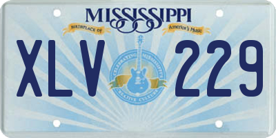 MS license plate XLV229