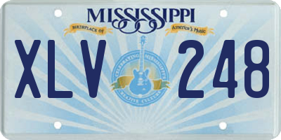 MS license plate XLV248