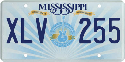 MS license plate XLV255