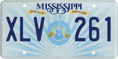MS license plate XLV261