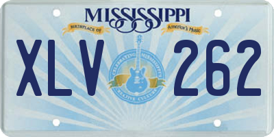 MS license plate XLV262
