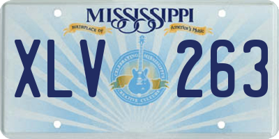 MS license plate XLV263