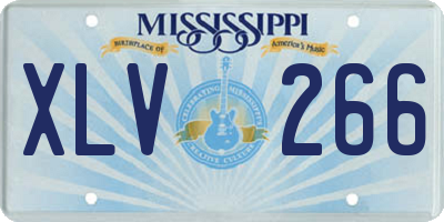MS license plate XLV266