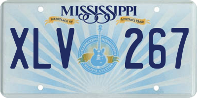 MS license plate XLV267