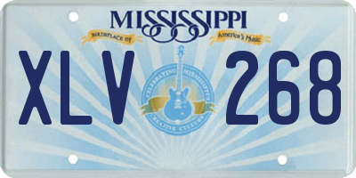 MS license plate XLV268